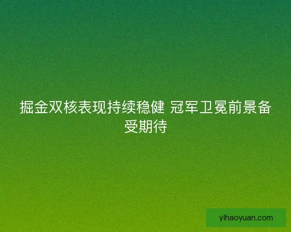 掘金双核表现持续稳健 冠军卫冕前景备受期待